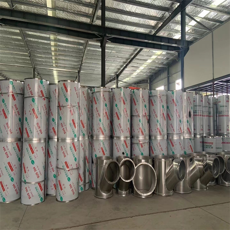 西丽通风管道生产厂家承接304不锈钢满焊风管定制 不锈钢全焊接管道